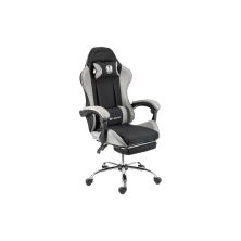 Крісло ігрове Hölmer GCH-06 Fabric Size L Black/Grey Metall+Footrest (GCH-06)
