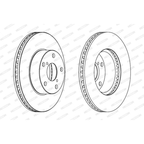 Тормозной диск FERODO DDF1216