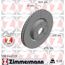 Тормозной диск ZIMMERMANN 530.2467.20