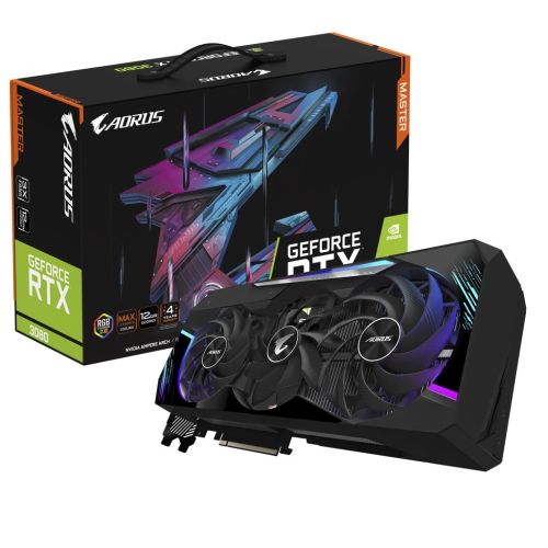 Відеокарта GIGABYTE GeForce RTX3080 12Gb AORUS MASTER (GV-N3080AORUS M-12GD)