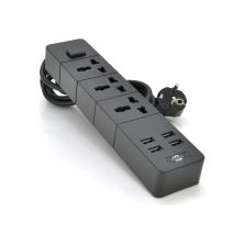 Мережевий фільтр живлення Voltronic TВ-Т08, 3роз, 4*USB Black (ТВ-Т08-Black)