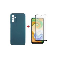 Чохол до мобільного телефона Dengos Samsung Galaxy A04s Case + Glass (Green) (DG-KM-78)