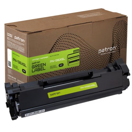 Картридж Patron HP 136X (W1360X) Green Label (PN-136XGL)