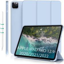 Чохол до планшета BeCover Tri Fold Soft TPU Silicone Apple iPad Pro 12.9 2020/2021/2022 Light Blue (711737)