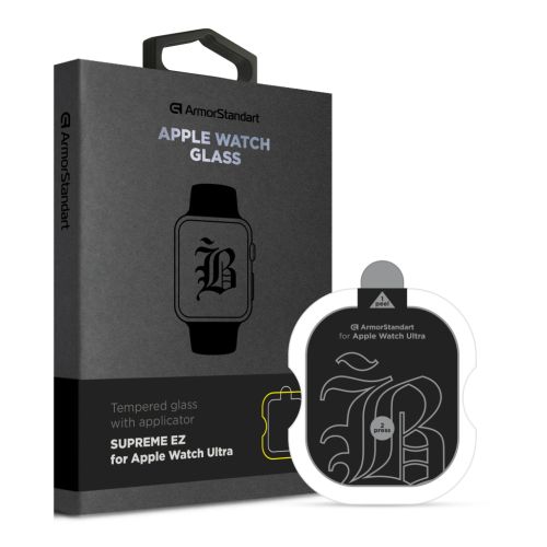 Стекло защитное Armorstandart Supreme Black Icon Apple Watch Ultra 49 mm (ARM77073)