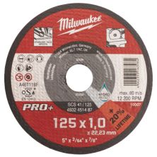 Круг відрізний Milwaukee SCS 41/125x1 PRO+ (10 шт) в металевому боксі (4932478998)