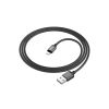 Дата кабель USB 2.0 AM to Lightning 1.0m 2.4A nylon BX87 black BOROFONE (6974443389005) - Зображення 2