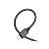 Дата кабель USB 2.0 AM to Lightning 1.0m 2.4A nylon BX87 black BOROFONE (6974443389005) - Зображення 3