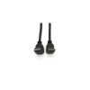 Кабель мультимедійний HDMI M to HDMI M 1.0m V1.4 90° corner black Merlion (YT-HDMI-1.0m/90°-90°) - Зображення 2