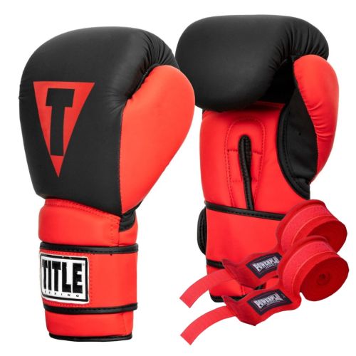 Боксерські рукавички Title Boxing Guts and Glory Black/Red S 10oz (GGBG S BK/RD)