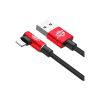Дата кабель USB 2.0 AM to Lightning 2.0m 1.5A 90° corner red Baseus (CALMVP-A09) - Изображение 1
