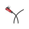Дата кабель USB 2.0 AM to Lightning 2.0m 1.5A 90° corner red Baseus (CALMVP-A09) - Изображение 2