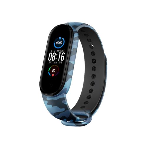 Ремінець до фітнес браслета Armorstandart для Xiaomi Mi Band 7/6/5 New Style Khaki Blue (ARM80989)