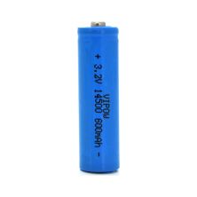 Аккумулятор 14500 600mAh, LiFePO4, TipTop, 3.2V, Blue Vipow (IFR14500-600mAhTT / 21440)
