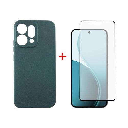 Чехол для мобильного телефона Dengos Oppo Reno14 5G Soft+glass Green (DG-KM-181)