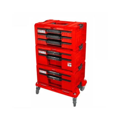 Ящик для інструментів QBRICK SYSTEM набір на платформі, 21, 525*345*885, SYSTEM PRO Drawer Workshop Set 3 Red (Z258353PG003)