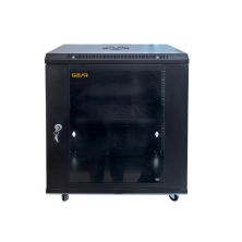 Шкаф настенный GEAR 15U 19 600x600x750 мм, + полка 19, black (GWMSN-15U-600-600)