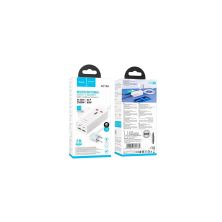 Мережевий фільтр живлення HOCO AC10A, 1 роз, 2 USB, 2 USB-C, 65W, 1,5м, White (HOCO AC10A/W)