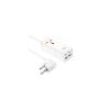 Мережевий фільтр живлення HOCO AC10A, 1 роз, 2 USB, 2 USB-C, 65W, 1,5м, White (HOCO AC10A/W) - Зображення 1