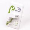 Зарядное устройство EnerGenie USB 2.1A white (EG-U2C2A-02-W) - Изображение 2