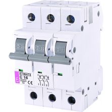 Автоматичний вимикач ETI Выключатель автоматический ETIMAT 6 3p C 16А (6 kA) (2145516)