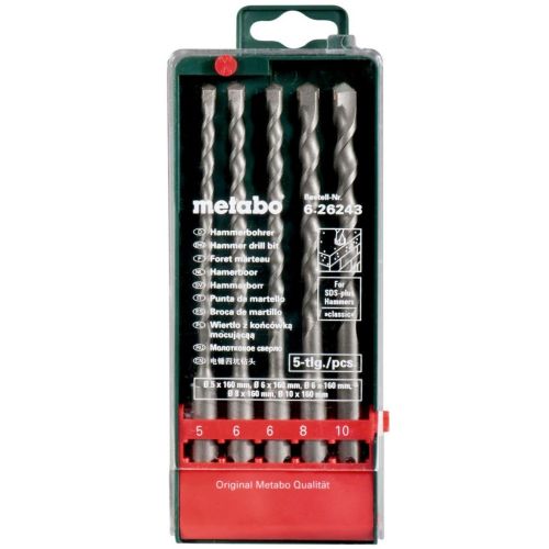 Набор буров Metabo SDS-plusClassic,5шт (626243000)