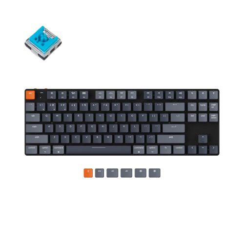 Клавиатура Keychron K1SE 87 Key Optical Blue RGB Hot-Swap Wireless UA Black (K1SEE2_KEYCHRON)