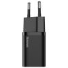 Зарядний пристрій Baseus 1xUSB 25W (USB-C) + Cable Type-C black (TZCCSUP-L01) - Зображення 1