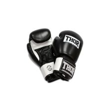 Боксерські рукавички Thor Sparring Шкіра 10oz Чорно-білі (558(Leather) BLK/WH 10 oz.)