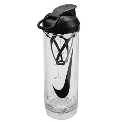 Бутылка для воды Nike TR Recharge Shaker Bottle 2.0 24 OZ чорний, білий 709 мл N.101.0724.910.24 (887791761873)