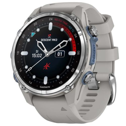 Смарт-часы Garmin Descent Mk3, 43mm, Passvtd Steel/Fog Gry, Dive Computer, GPS дайвінг комп'ютер (010-02753-04)
