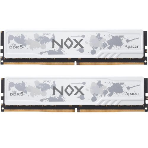 Модуль пам'яті для комп'ютера DDR5 32GB (2x16GB) 5200 MHz NOX White Apacer (AH5U32G52C522MWAA-2)