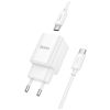 Зарядний пристрій HOCO C149A Charm 1xUSB-C PD30W + 1xUSB QC3.0 + cable USB-C to USB-C White (6942007630351) - Зображення 3