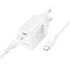 Зарядний пристрій BOROFONE BN28 Fuente USB-C PD30W + cable USB-C to USB-C White (6941991120312) - Зображення 2