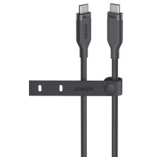 Дата кабель USB-C to USB-C 0.9m 240W 20Gbps 4K Video bio-nylon black Anker (A80N1H11) Дата кабель USB-C to USB-C 0.9m 240W 20Gbps 4K Video bio-nylon black Anker (A80N1H11)