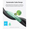 Дата кабель USB-C to USB-C 0.9m 240W 20Gbps 4K Video bio-nylon black Anker (A80N1H11) - Изображение 2