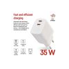 Зарядное устройство EMOS V03G35 2xUSB-C 15W GaN (V03G35) - Изображение 2