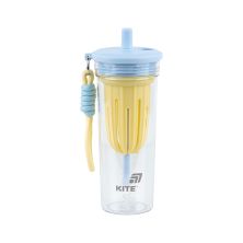 Бутылка для воды Kite 650 мл, жовто-блакитний (K25-1219-3)