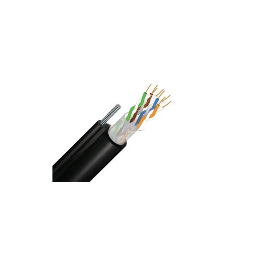 Кабель мережевий FinMark UTP CAT5e 4P 24AWG PE-M B 305m Drum, зовнішній, трос 7*0,5мм (279728)