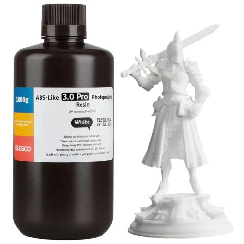Фотополімерна смола ELEGOO Resin, ABS-like 3.0 pro 1кг, white (50.103.0245) Фотополімерна смола ELEGOO Resin, ABS-like 3.0 pro 1кг, white (50.103.0245)