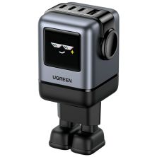 Зарядное устройство Ugreen 1xUSB + 3xUSB-C GaN 100W Robot X688 gray (45515B)