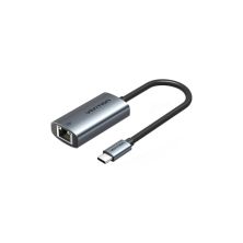 Переходник USB-C to RJ45 Ethernet 1000Mbps black VENTION (CFPHB)