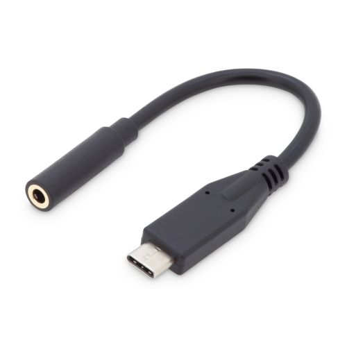 Переходник USB-C M to 3.5mm F 0.2m Digitus (AK-300321-002-S)