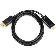Кабель мультимедийный DisplayPort M to HDMI M 3.0m 8K/4K black Atcom (30100)