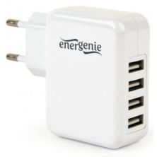 Зарядное устройство EnerGenie 4 USB, 3.1A (EG-U4AC-02)