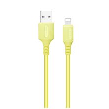 Дата кабель USB 2.0 AM to Lightning 1.0m soft silicone yellow ColorWay (CW-CBUL043-Y) Дата кабель USB 2.0 AM to Lightning 1.0m soft silicone yellow ColorWay (CW-CBUL043-Y)