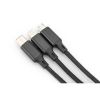 Дата кабель USB 2.0 AM to Lightning + Micro 5P + Type-C 1.0m charge only Digitus (AK-300160-010-S) - Зображення 3