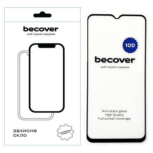 Стекло защитное BeCover Samsung Galaxy M14 5G SM-M146 10D Black (711356)