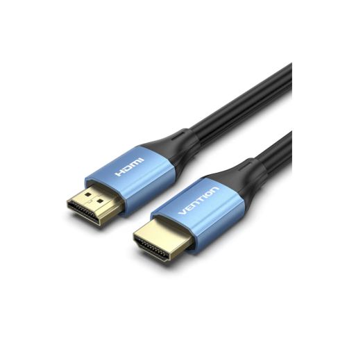 Кабель мультимедійний HDMI to HDMI 5.0m V2.0 4K 60Hz Aluminum Alloy Blue Vention (ALHSJ)