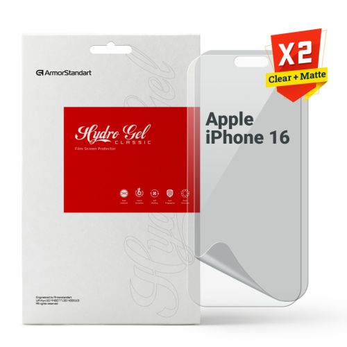 Плівка захисна Armorstandart Kit Clear + Matte Apple iPhone 16 (ARM80698)